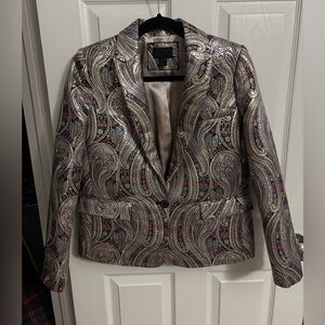 J.Crew Collection | Rylan Blazer Gilded Paisley Jacquard Structured Jacket Sz 6